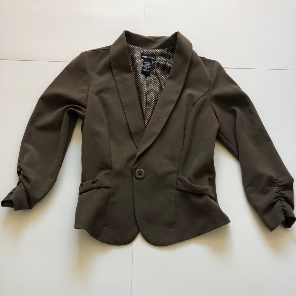 Green/gray blazer